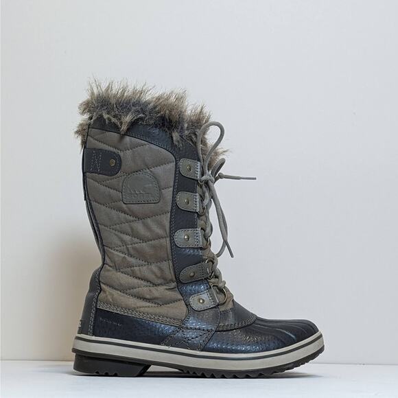 Sorel Womens Sz 8 Tofino II Sage Green Winter Snow Boots LL3654-365 Waterproof - Picture 1 of 9